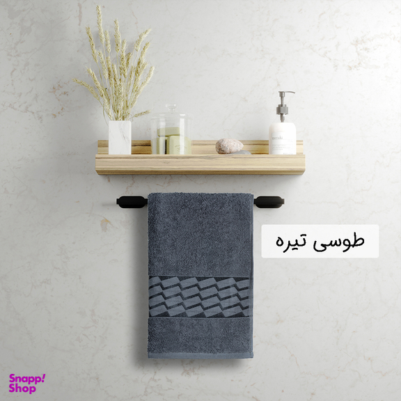 حوله دستی دنیز طرح آرتا سایز 40×80 سانتی متر