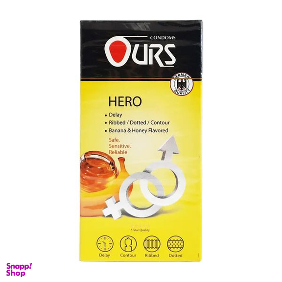 کاندوم اورز مدل Hero مجموعه 12 عددی