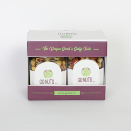 آجیل هدیه گلینوش 2 مخلوط و پسته احمدآقایی گوناتس وزن 400 گرم