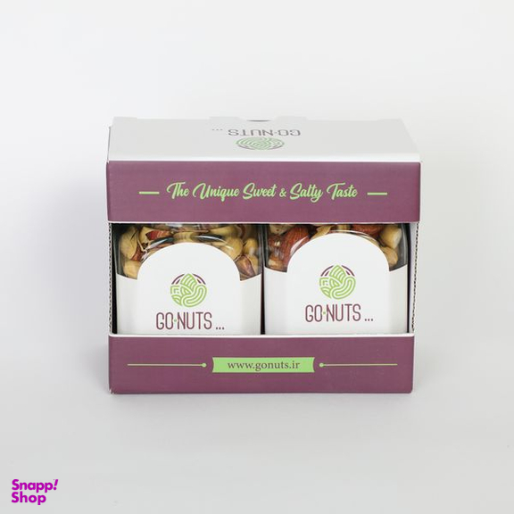 آجیل هدیه گلینوش 2 مخلوط و پسته احمدآقایی گوناتس وزن 400 گرم