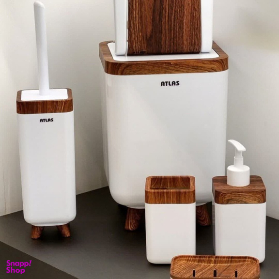 ست سرویس بهداشتی اطلس مدل ژیوار مجموعه ۶ عددی