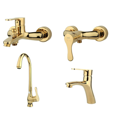 ست شیرآلات راسان مدل صدف کد 41 مجموعه 4 عددی