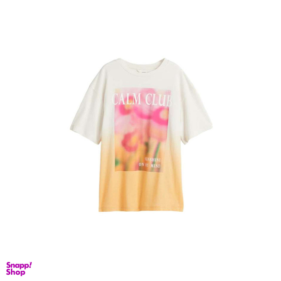 تیشرت آستین کوتاه دخترانه کد 4145 H