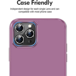 محافظ لنز دوربین بوف مدل Diamond-Luxury مناسب برای گوشی موبایل اپل iphone 14 Pro Max / 14 Pro