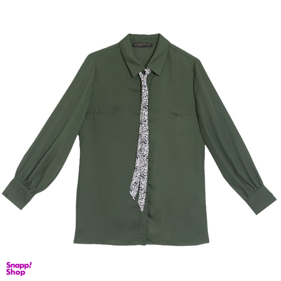 شومیز زنانه برنس مدل الیانا رنگ سبز