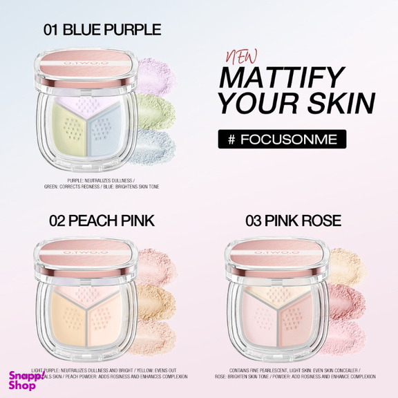 پودر فیکس 24 ساعته او تو او رنگ 03 pink rose