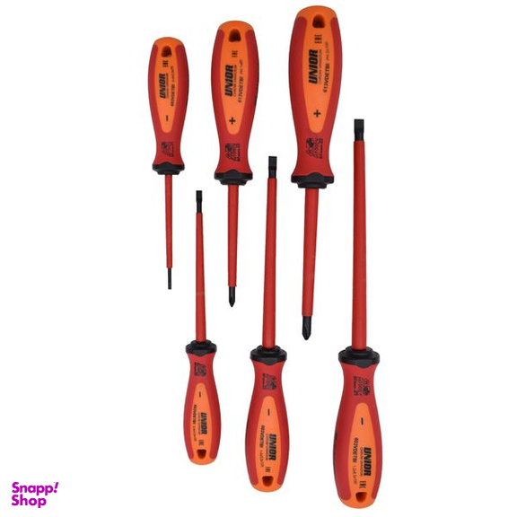 پیچ گوشتی یونیور مدل 603CS6VDE-TBI بسته 6 عددی