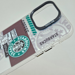 کاور موبایل طرح دار مدل استارباکس مناسب اپل iPhone 14 Pro Max