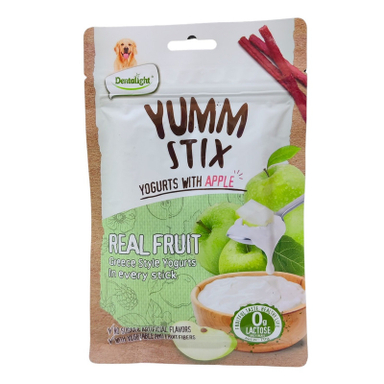 تشویقی سگ دنتالایت مدل YUMM STIX REAL FRUIT وزن 70 گرم