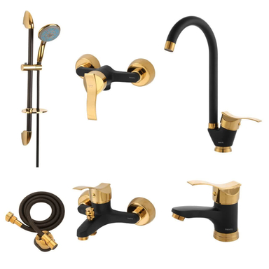 ست شیرآلات فاخته مدل کارن پلاس کد MT مجموعه 6 عددی