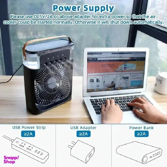پنکه رومیزی مدل مه پاش 4in1 Air Cooling