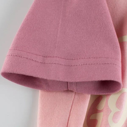 تی شرت آستین کوتاه دخترانه هومنیتی مدل WYKGTSHT9518-DKPNK