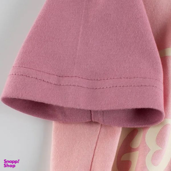 تی شرت آستین کوتاه دخترانه هومنیتی مدل WYKGTSHT9518-DKPNK