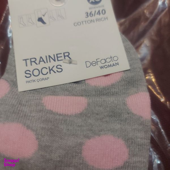 جوراب زنانه دفکتو مدل آنتی باکتریال Cotton Rich 2 بسته 3 عددی