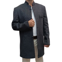 پالتو مردانه کد M4 رنگ خاکستری