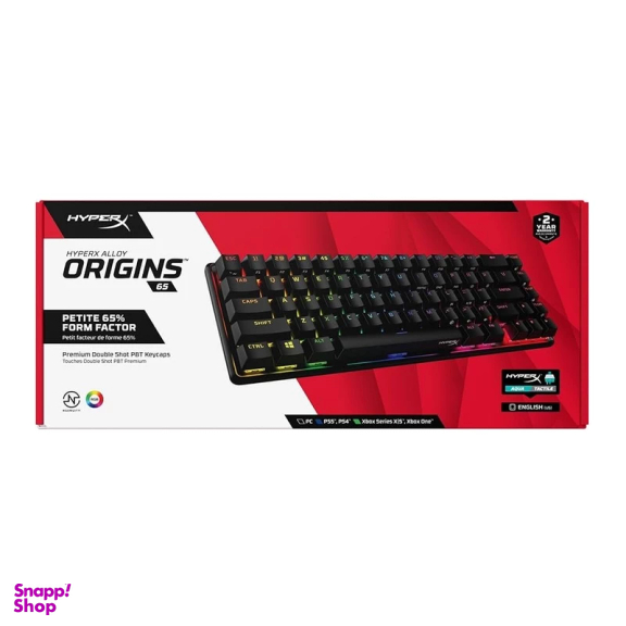 کیبورد مخصوص بازی هایپرایکس مدل HyperX Alloy Origins 65