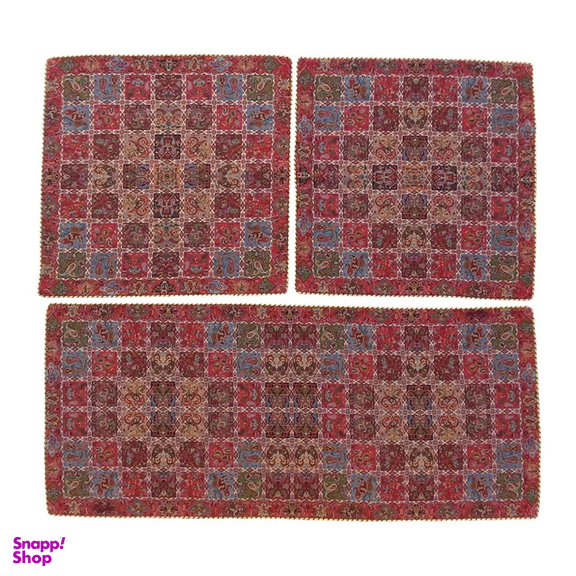 ست 3 تکه رومیزی ترمه کد TRSETE24