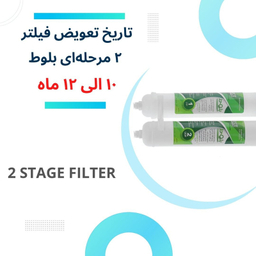 فیلتر تصفیه آب یخچال و فریزر بلوط مدل الیافی و کربن گیاهی RX 2500 G مجموعه 4 عددی