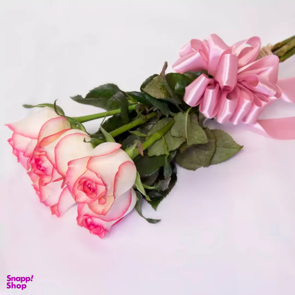 دسته گل رز طبیعی گل باختر کد 21955
