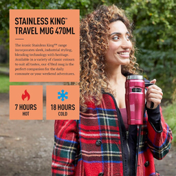 ماگ دسته دار ترموس مدل KING TUMBLER گنجایش 0.47 لیتر