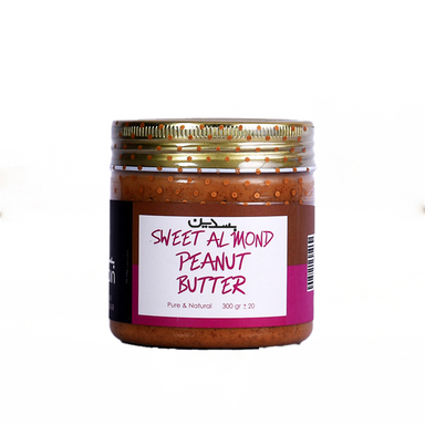 کره بادام زمینی و بادام درختی بسدین وزن 300 گرم