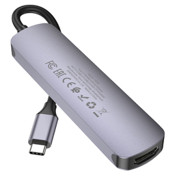 هاب USB هوکو مدل HB28 6IN1 به همراه کابل Type-C