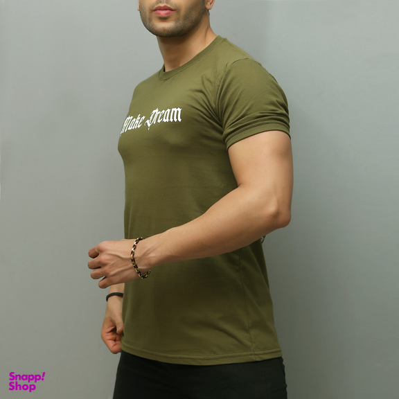 تیشرت آستین کوتاه مردانه سارزی مدل dream_s.b.z رنگ سبز