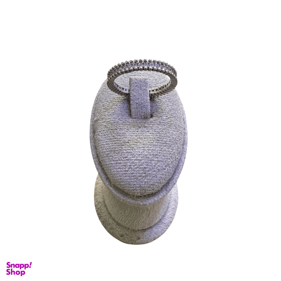 انگشتر نقره 925 عیار زنانه طرح دور نگین کد HOSS01