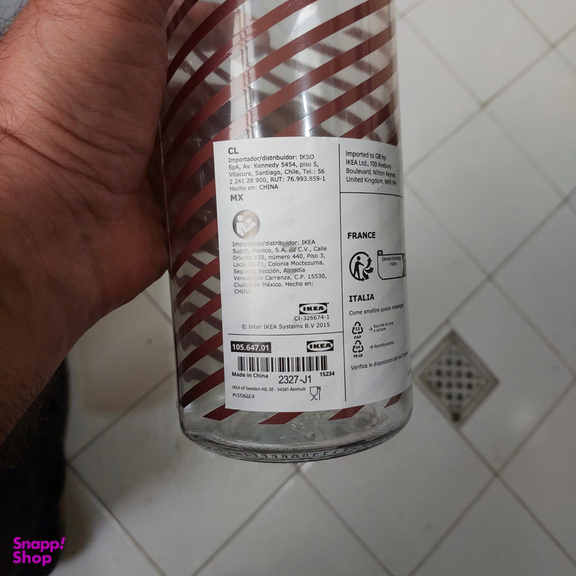 بطری ایکیا مدل KORKEN کد 647 -1/L