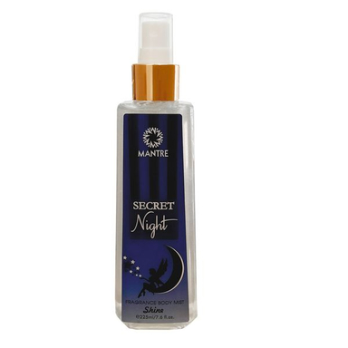 بادی اسپلش زنانه مانتره مدل SECRET Night حجم 225 میلی لیتر