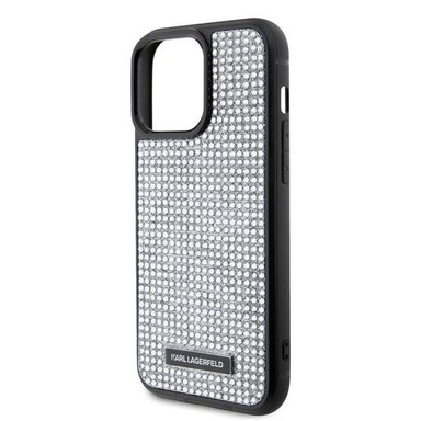 کاور گوشی موبایل کارل لاگرفلد مدل Rhinestone مناسب برای اپل iPhone 15 Pro