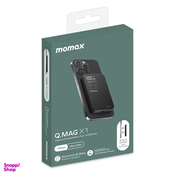 پاوربانک مومکس مدل QMAG X1 ظرفیت 10000 میلی آمپر ساعت