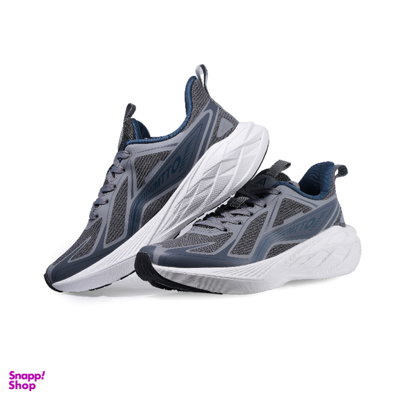 کفش مردانه هامتو مدل رانینگ کد B946 رنگ خاکستری