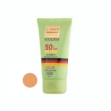 کرم ضد آفتاب رنگی دیفکتو SPF 50 مدل 03 ‌مناسب برای پوست‌های چرب حجم 50 میلی‌ لیتر
