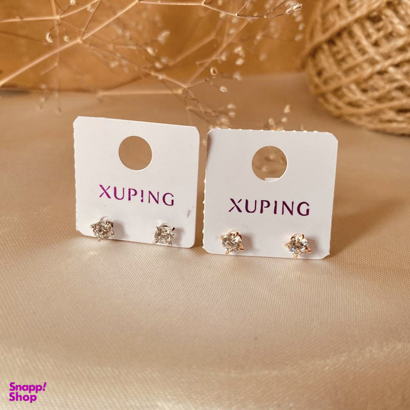 گوشواره زنانه ژوپینگ مدل تک نگین