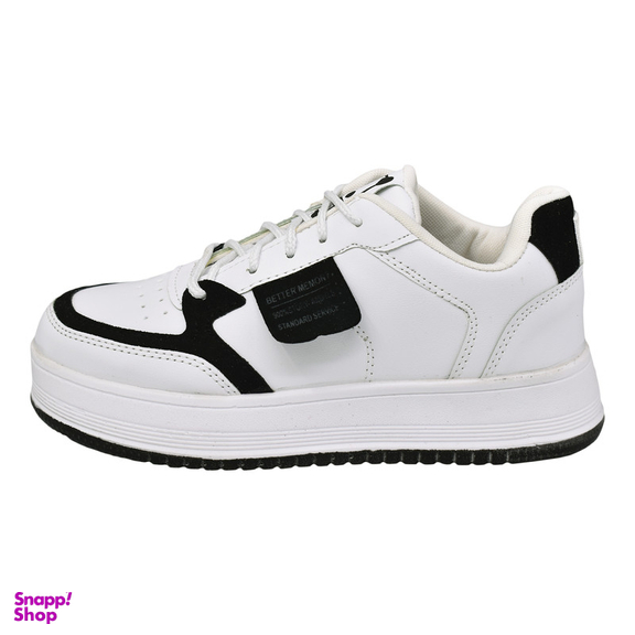 کفش روزمره زنانه پویان گام پیام مدل مولین کد 11963 رنگ سفید