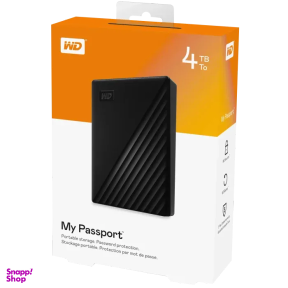 هارد دیسک اکسترنال وسترن دیجیتال مدل Western Digital My Passport ظرفیت 4 ترابایت