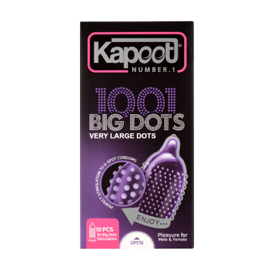 کاندوم کاپوت مدل Big Dots بسته 10 عددی