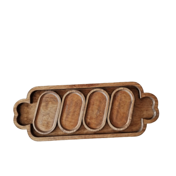 اردو خوری چوبی 5 تکه کد 027