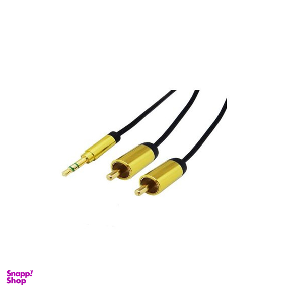 تبدیل صدا 3.5mm استریو به دو فیش RCA فرانت (Faranet) مدل FN A2C15 طول 1.5