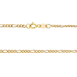 زنجیر طلا 18 عیار زنانه میلی گالری مدل سپاهان فیگارو کد MT849