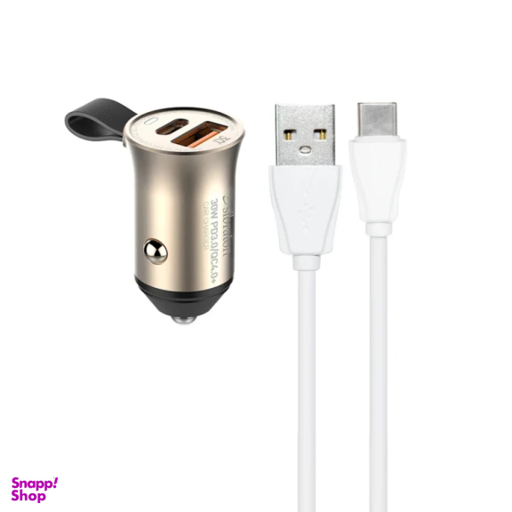 شارژر فندکی سیبراتون مدل S-C3230PD به همراه کابل USB-C