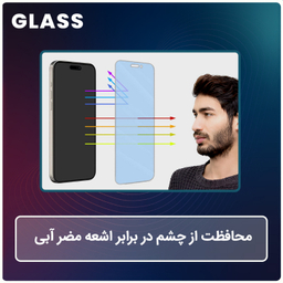 محافظ صفحه نمایش مات ضد اشعه آبی گلس مناسب گوشی موبایل سامسونگ Galaxy S24 Ultra