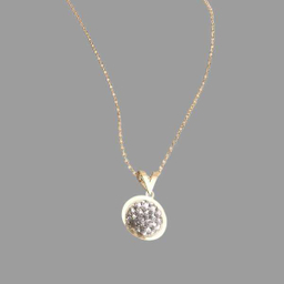گردنبند طلا 18 عیار زنانه اپال گلد مدل سواروسکی نقره ای کد sh0271