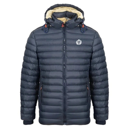 کاپشن مردانه سارزی طرح کلمبیا لوگو سفید رنگ سرمه ای