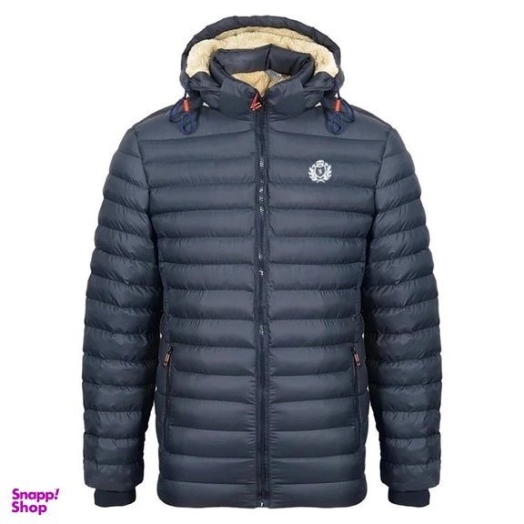 کاپشن مردانه سارزی طرح کلمبیا لوگو سفید رنگ سرمه ای