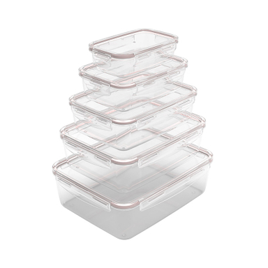 ظرف نگهدارنده ویرو پلاستیک مدل ایزی لاک کد 210 بسته 5 عددی