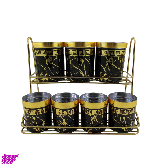 ست جای ادویه 8 پارچه رزمن طرح ماربل کد 01