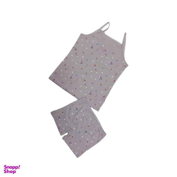 رکابی و شورت دخترانه مدل بندی کد 55002