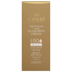 کرم ضد آفتاب سینره مناسب پوست نرمال تا خشک +spf 50 رنگ بژ روشن حجم 50 گرم